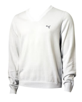 Golf Knitted Sweater White