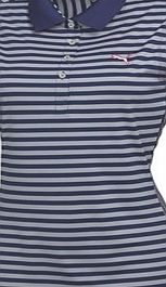 Puma Golf Ladies Stripe Sleeveless Polo Shirt 2015