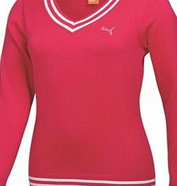 Puma Golf Ladies V Neck Sweater 2015