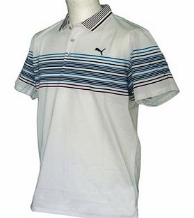 Puma Golf Mens Wrap Stripe Polo Shirt