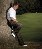 Stromberg Golf Rio Mar/2 Lovat/Orange Check Trouser 34" / Length: Short 29