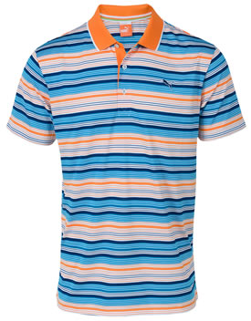 Puma Golf Variagated Stripe Polo Shirt