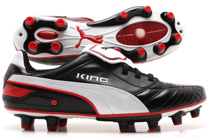 King Finale FG Football Boots Black/Red