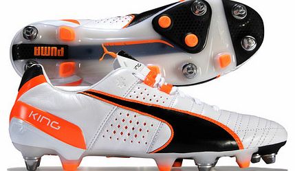 King II Mixed SG Football Boots White/Black/Fluo