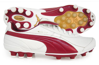 Puma King XL HG/3G Football Boots White/Red