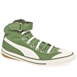 Male 917 Mid Fabric Upper Fashion Trainers in Green