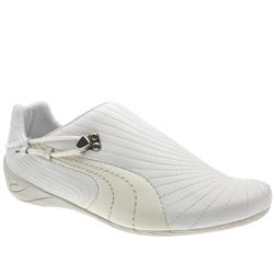Male Budoka Manmade Upper Fashion Trainers in White and Grey