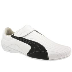 Puma Male Bukai Leather Upper Fashion Trainers in White and Black