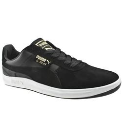 Male G Vilas Suede Upper Fashion Trainers in Black, White and Navy