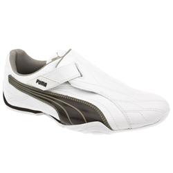 Puma Male Ryu V Leather Upper Fashion Trainers in White and Brown