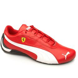Puma Male Sf Drift Cat Leather Upper Fashion Trainers in Red