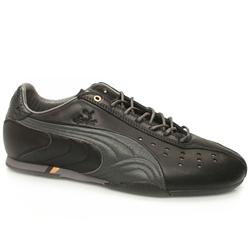 Puma Male Sprint 2 Lux Leather Upper Fashion Trainers in Black