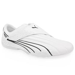 Puma Male Taisoku At Leather Upper Fashion Trainers in White and Black, White and Red