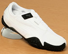 Nu Mostro White Material Trainers