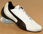 Pace Cat White/Brown Leather Trainers