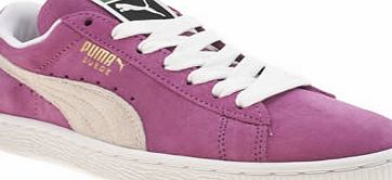 Pink Suede Classic Trainers