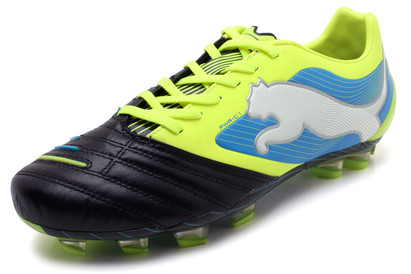 Powercat 1 FG Football Boots Black/Fluo