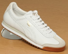 Roma Brogue White Leather Trainer