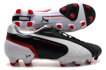 Spirit FG Football Boots Black/White/Ribbon Red