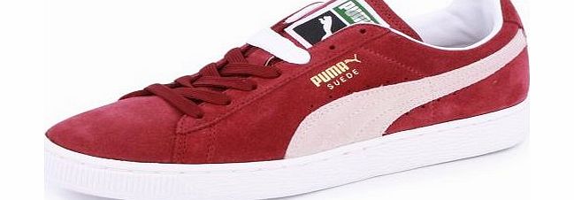 Puma Suede Classic 352634 75 Unisex Laced Suede Trainers Maroon - 5