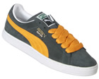 Puma Suede Classic Charcoal/Yellow Trainers