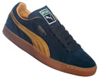 Puma Suede Classic Navy/Yellow Trainers