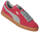 Puma Suede Classic Red/Grey Trainers