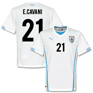 Uruguay Away E.Cavani Shirt 2014 2015 (Fan Style)