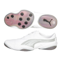 Puma Usan Trainers - White/Silver/Red.