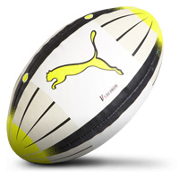 puma V1 08 Union Rugby Ball - White/Yellow/Black.