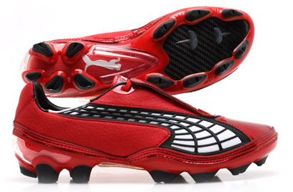 Puma V1-10 FG Football Boots Puma Red/White/Black