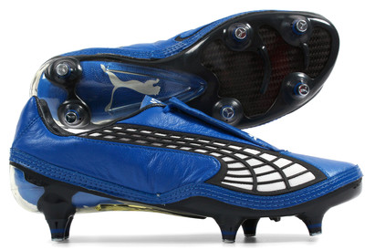 V1-10 SG K-Leather Football Boots Blue/White/Ebony