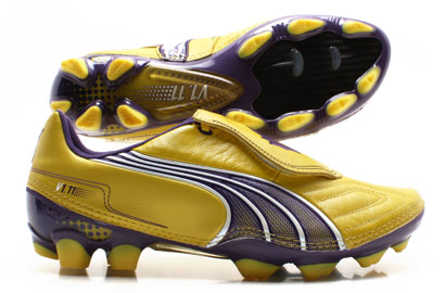 V1.11 K i FG Football Boots Yellow/Purple/White