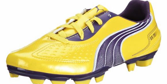 v5.11 i FG Jr Sports Shoes - Football Unisex-Child Yellow Gelb (vibrant yellow-parachute purple 05) Size: 4