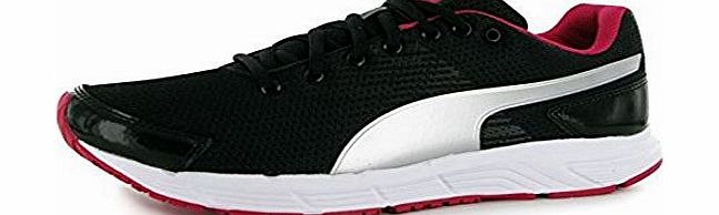Puma Womens Sequence Ladies Trainers Lace Up Cushioned Heel Shoes Black/Silver UK 5