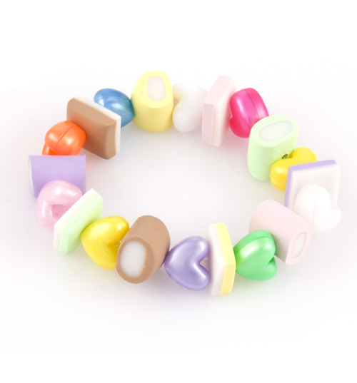Dolly Mix And Hearts Beaded Bracelet from Punky
