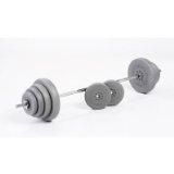 PURE FITNESS & SPORTS PURE FITNESS and SPORTS 50KG VINYL WEIGHT SET WITH SPINLOCK BAR
