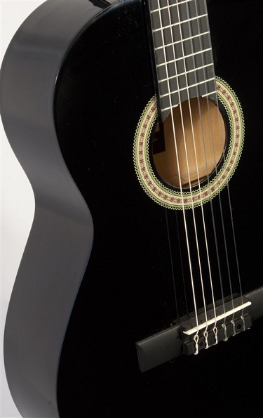 Pure Tone Full Size Classical Guitar - Black