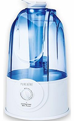 PureAire Ultrasonic Humidifier - 3 Litre Capacity, 250 ml/hr Output