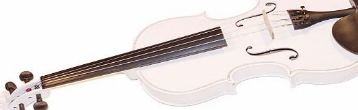 Puregadgets White Full Size Violin 4/4   Zipper Carry Case   Bow Learning /Teach Music Instrument Handmade Set