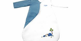 3-9m cotton 1 tog blue sleepsuit