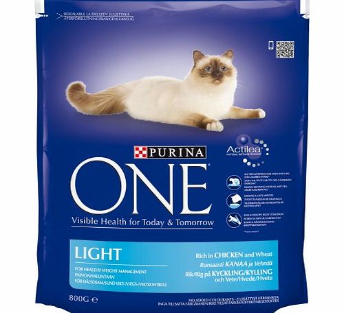 Purina ONE  Light Chicken and Wheat 800 g, Pack of 4