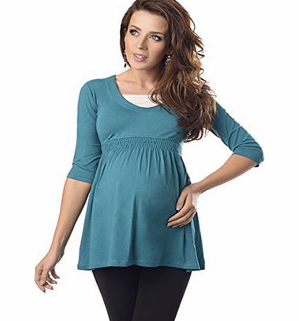 Purpless Maternity Marvellous Maternity Top Tunic 5200 Variety of Colours (UK 10, Dark Turquoise)