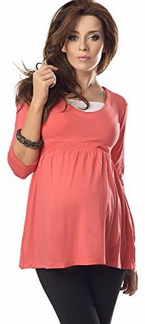 Purpless Maternity Marvellous Maternity Top Tunic 5200 Variety of Colours (UK 14, Coral)