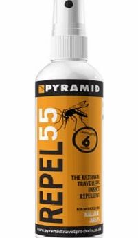 Pyramid Travel Products Repel 55 Deet Insect Repellent - 120ml