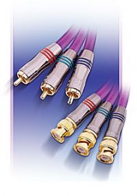 QED Qunex SR-CV2 Component (YUV) Video Cable - Phono to BNC