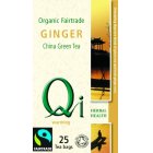 Case of 6 QI Organic Green Tea with Ginger x 25