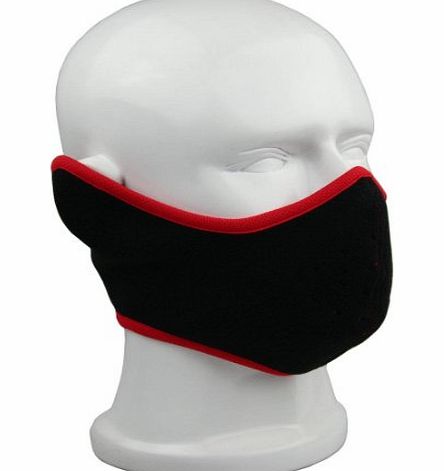 Qing Outdoor Bike Motorcycle Half Face (Black)