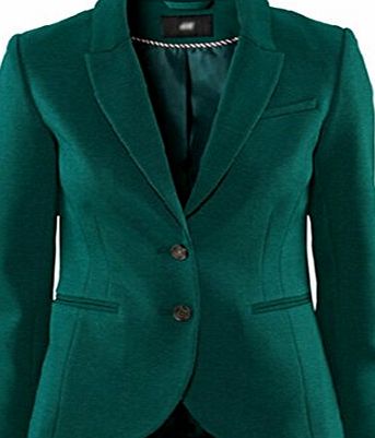 Qiyun New Long Sleeve Fitted Coat Jacket Suit Blazer Office Lady Casual Button