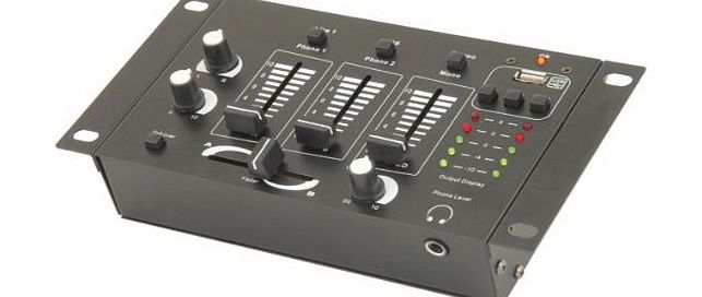 Qtx QSM-4USB DJ mixer with USB player
